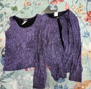 Onyx Nite Purple Women's Blouse Set